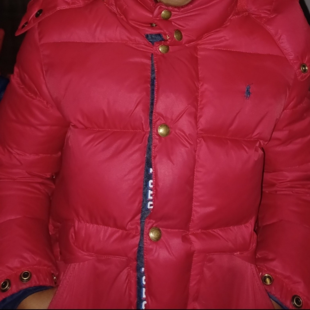 Polo by Ralph Lauren Kids Bright Red Puffer Coat